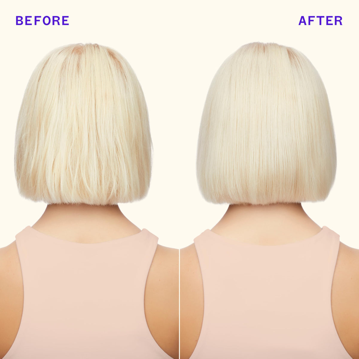 amika creamy purple conditioner texture close-up for toning