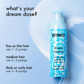 Amika before and after hair ends showing reduced dryness and improved softness