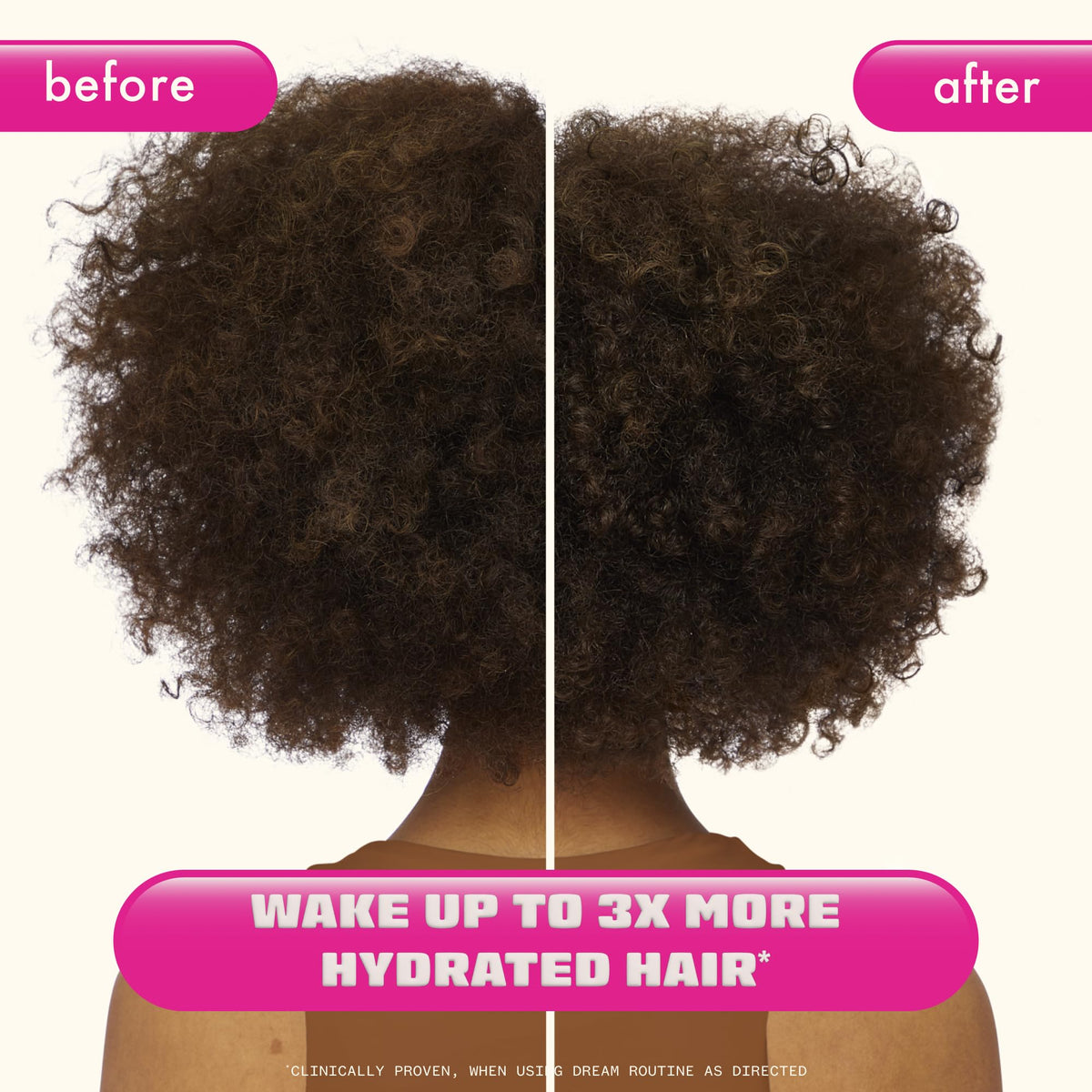 amika dream routine jar top view with product swirled, indicating hydration