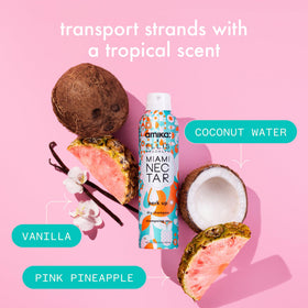 amika product in hand for size comparison showing travel-friendly 5.3oz benefit