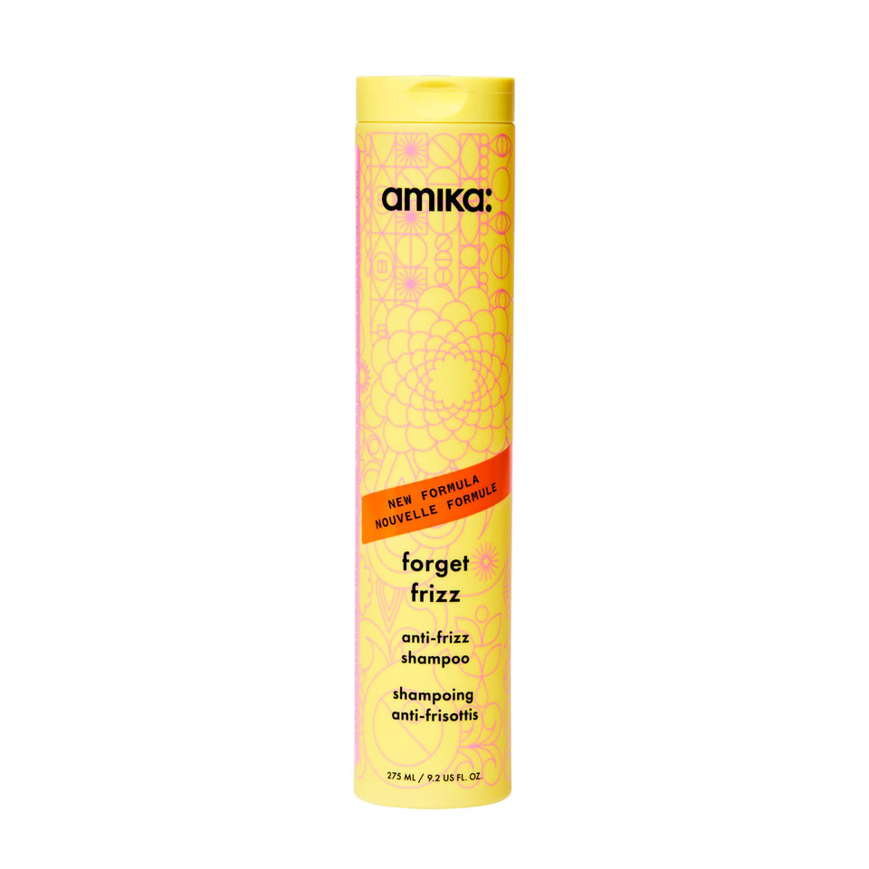 Amika bottle front packaging showing brand and smoothing benefit