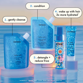 amika conditioner being poured demonstrating smoothing hydration