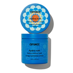 amika front packaging showing Hydro Rush 500ml for visible hydration benefits
