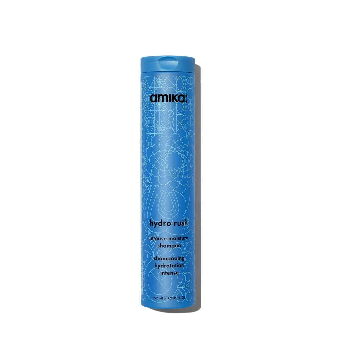 Amika bottle front packaging showing vibrant label and benefit