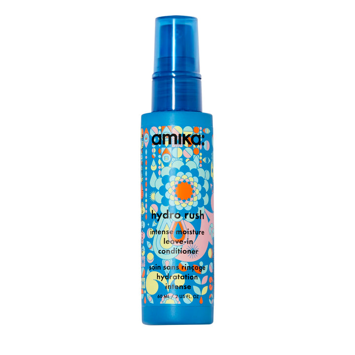 amika front packaging showing travel-size bottle and benefit of hydration