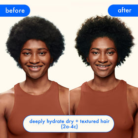 amika mask applied on damp hair demonstrating improved detangling benefits