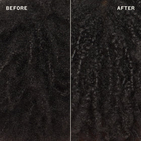 amika mist on dry hair showing frizz control and smoothing benefit