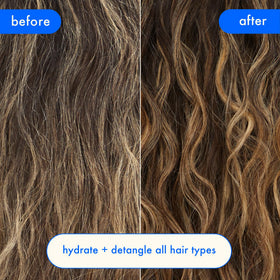 Amika Hydro Rush mask texture on hand demonstrating creamy hydration