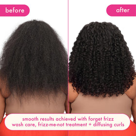 amika in-shower use with person applying conditioner for manageability