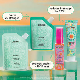 Amika kure intense bond repair mask texture close-up showing rich conditioning