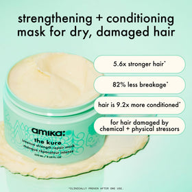 amika the kure open jar displays creamy mask texture for deep hydration and slip