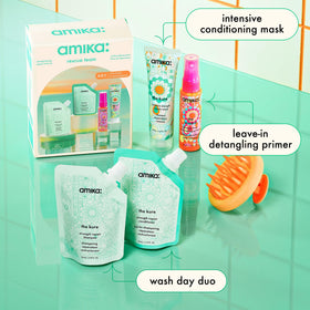 Amika kure refill pouches close-up highlighting eco-friendly refill option