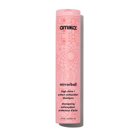 Amika mirrorball front packaging showing label and glossy bottle for easy identification