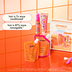 Amika normcore conditioner cream texture showing lightweight softness
