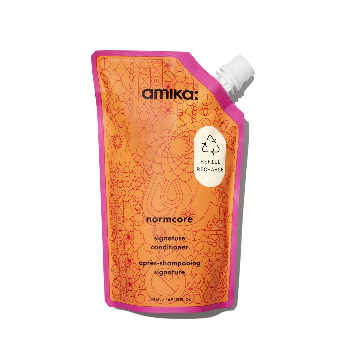Amika Normcore front packaging showing bottle and label for easy identification and daily use
