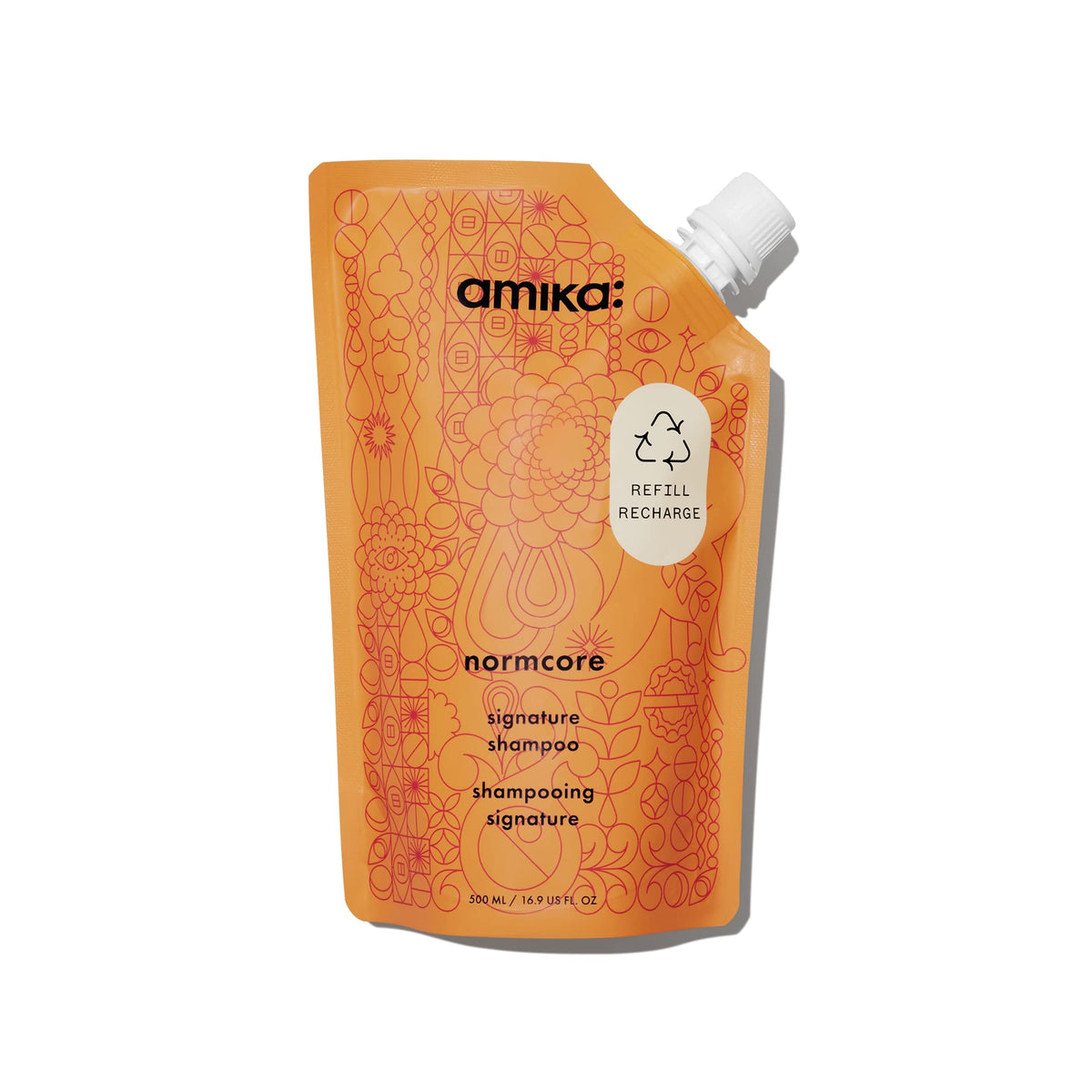 amika front bottle view showing clean design and product benefit