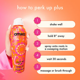amika Perk Up Plus on bathroom vanity lifestyle for quick touch-ups