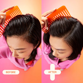 amika Perk Up Plus arrowroot powder texture demonstrating oil absorption