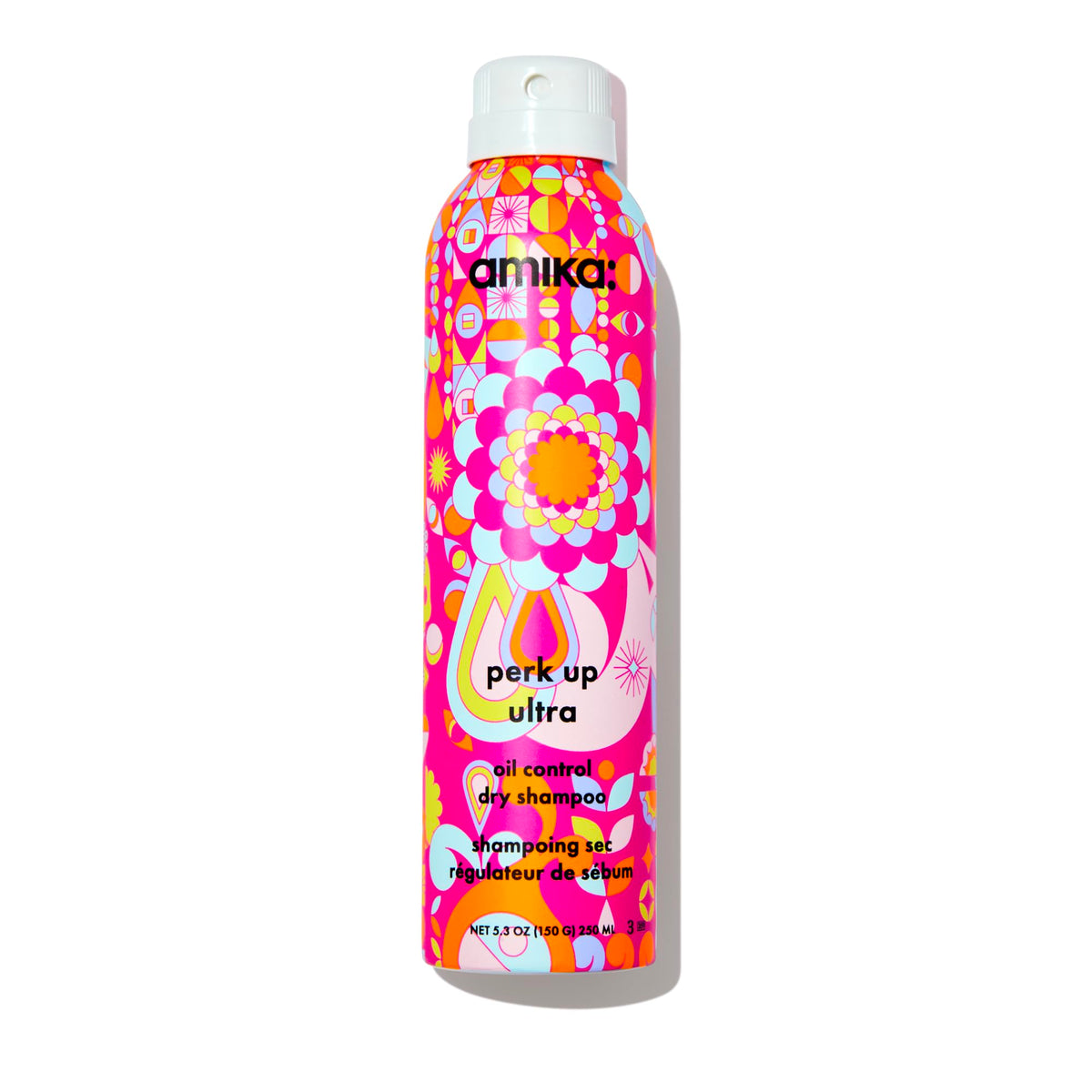 Amika Perk Up Ultra front packaging showing can and label for quick identification