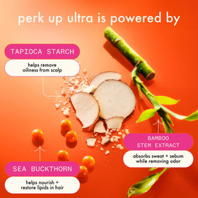 amika roots application showing targeted spray to refresh oily scalp quickly