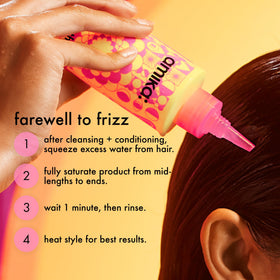 amika comparison of full and sample sizes, clarifies product scale