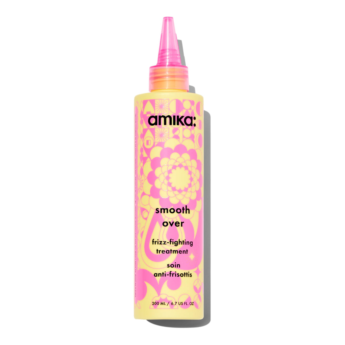 amika smooth over front packaging showing product and label benefits