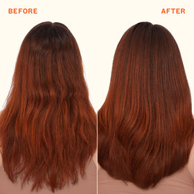 Amika being applied to mid-lengths demonstrating improved manageability