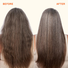 amika glossy finished ends on model, smoothness and shine benefit
