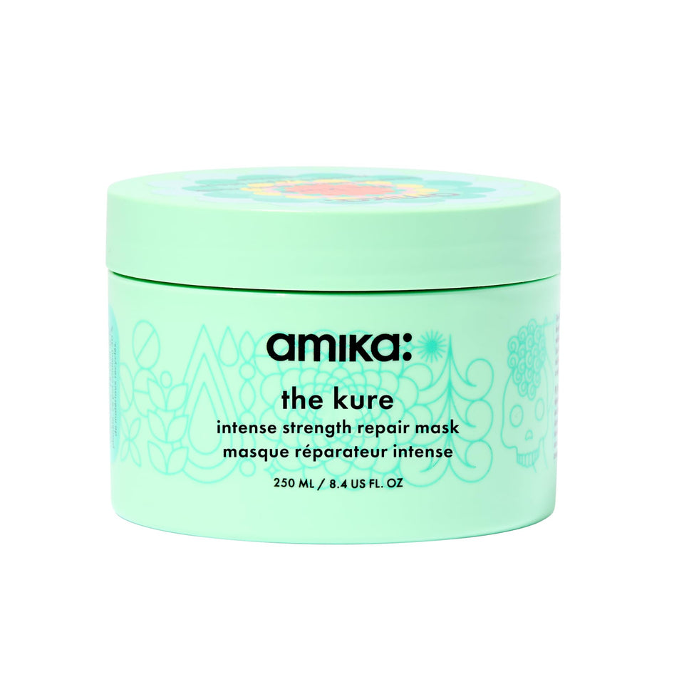 amika jar front view showing product and brand benefits