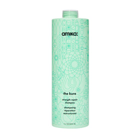amika front-facing 1000ml bottle showing product and size benefit