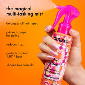 amika nozzle close-up highlighting applicator design for controlled application and less waste