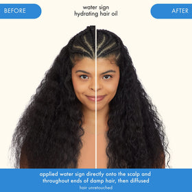 Amika oil texture close-up highlighting lightweight hydration