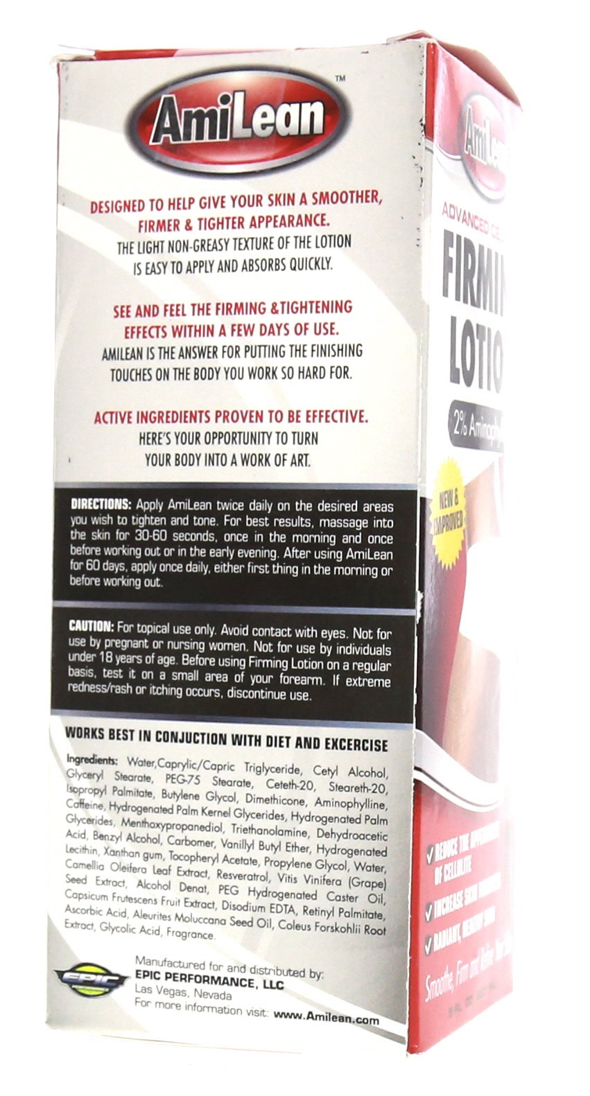 AmiLean used on abs and hips in lifestyle shot highlighting definition and contouring