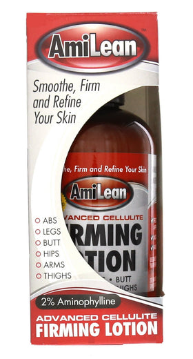 AmiLean front packaging showing product branding and benefits for targeted toning