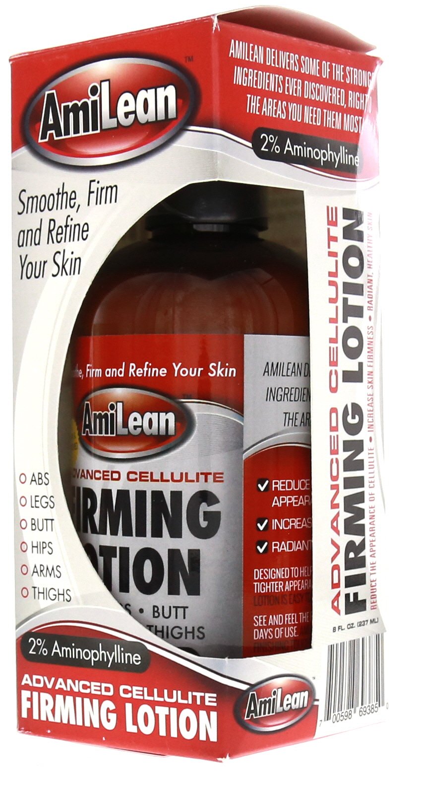 AmiLean lotion texture close-up illustrating lightweight, non-greasy absorption