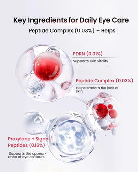 AMIRO device in use gliding under eye showing gentle massage benefit