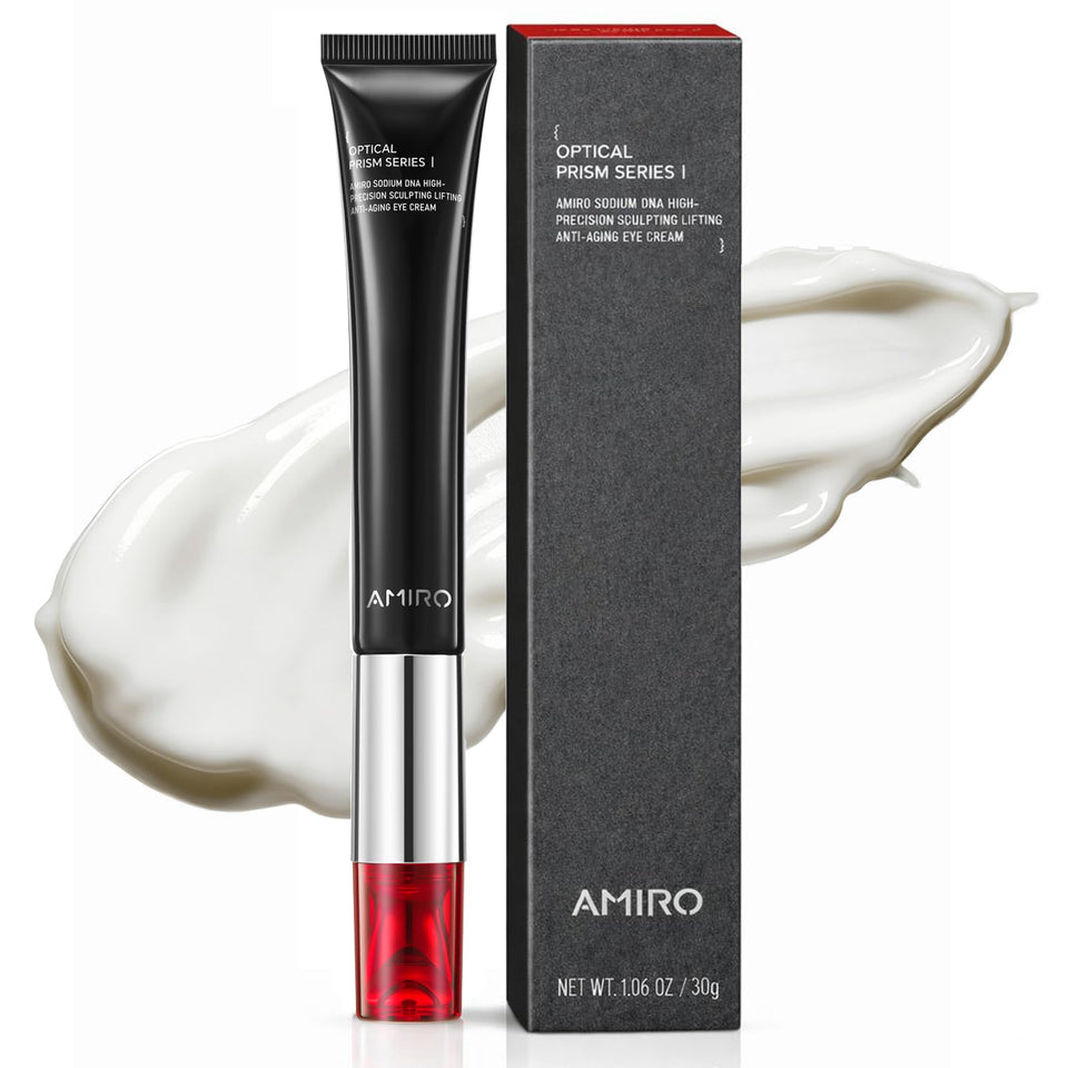 AMIRO front packaging showing cream and applicator, highlights compact convenience
