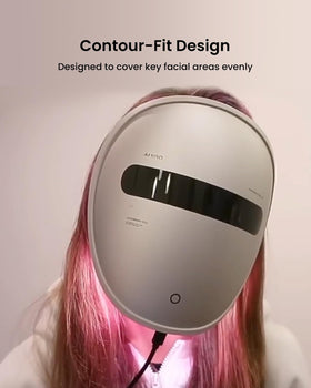 AMIRO mask held in hand for size comparison showing portable convenience benefit