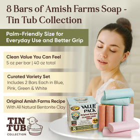 Amish Farms size comparison in hand showing easy-grip convenience