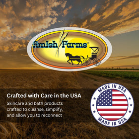 Amish Farms label and ingredient list showing clean formulation benefit