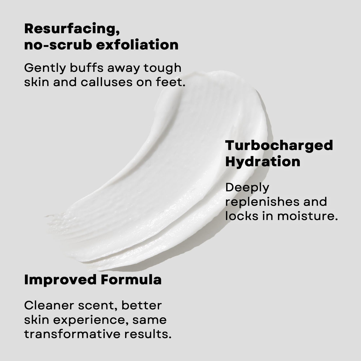 AmLactin being applied to heel, brand shown and softening benefit visible