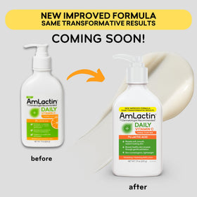 AmLactin on bathroom shelf in lifestyle setting showing daily routine integration
