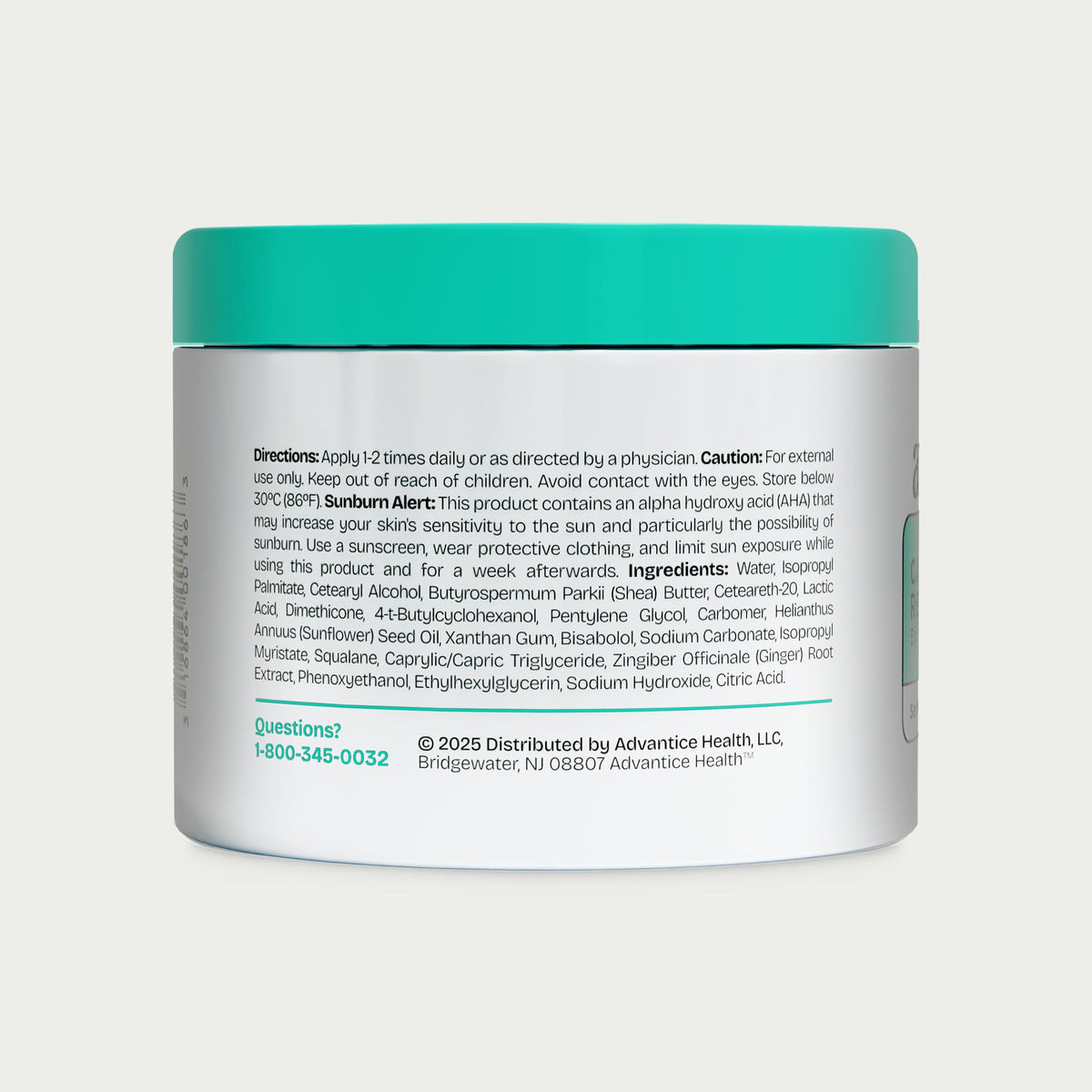 AmLactin jar on bathroom shelf lifestyle shot suggesting daily routine