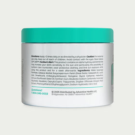 AmLactin jar on bathroom shelf lifestyle shot suggesting daily routine