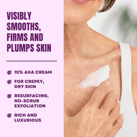 AmLactin cream texture close-up highlighting smooth hydration
