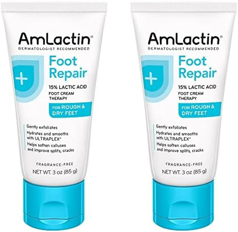 AmLactin front packaging showing two 3 oz tubes and clear product name for identification