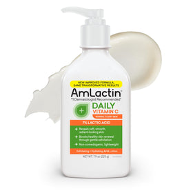 AmLactin front packaging showing bottle and size for easy identification and trust