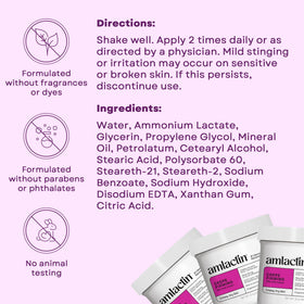 AmLactin on bathroom shelf lifestyle shot suggesting daily routine