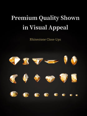 AMLAVIFISH close-up of gold crystal texture highlighting clarity and reflective brilliance for eye-catching nails