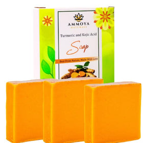 Ammoya Naturals turmeric lavender and frankincense botanicals displayed
